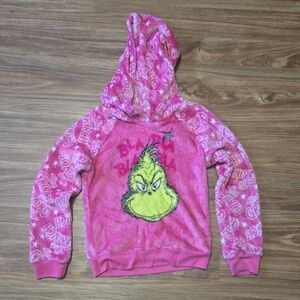Pink Grinch Kids Hoodie
